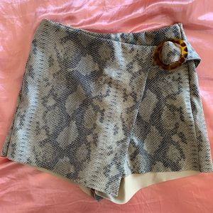 Zara faux snake skin skort